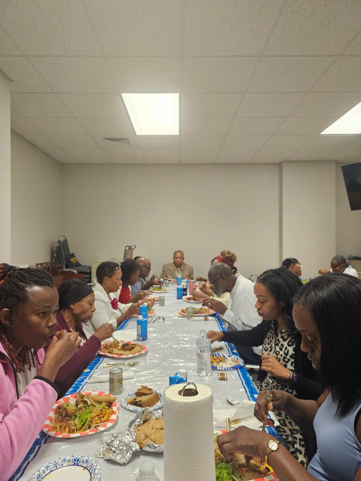 Hearts of Love Ministry members sharing a fellowship meal